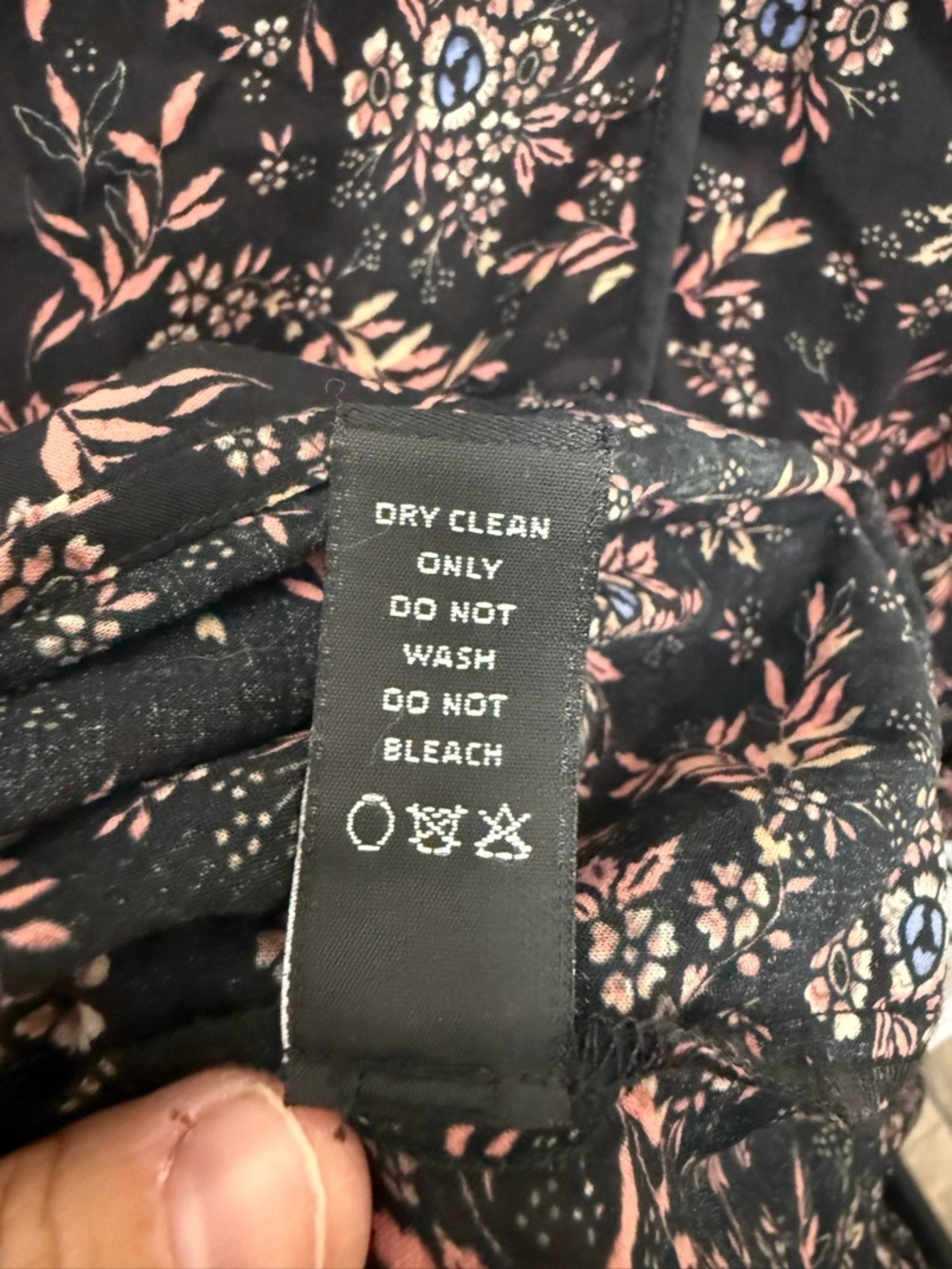 Madewell Christy Dawn Tallulah Tie Back Black Floral Midi Dress Size Small - Picture 7 of 10